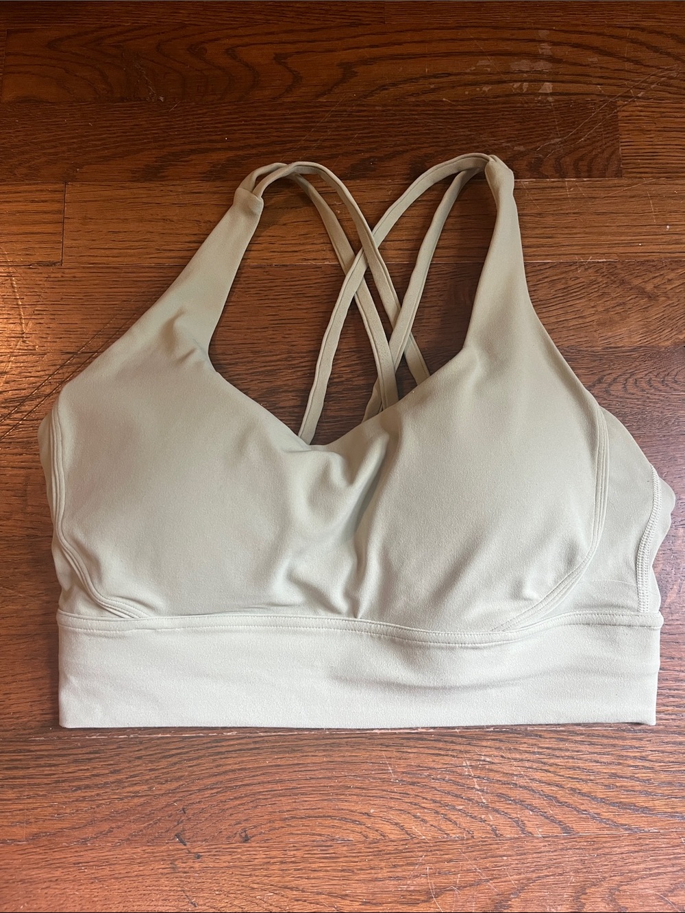 Crisscross Sage green Sports Bra